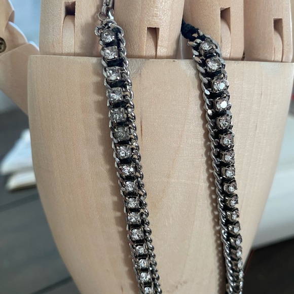 Swarovski Crystal and leather wrap bracelet - Picture 3 of 6